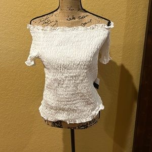 Eloquii off shoulder top, white, size 18/20, NWT | offer in description